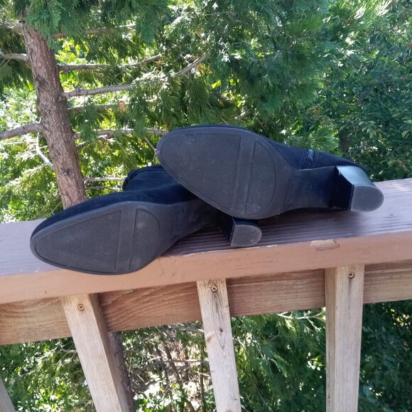 Sam Edelman lack faux suede boots sz 8 1/2 - Picture 9 of 14